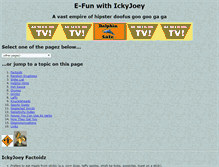 Tablet Screenshot of ickyjoey.com
